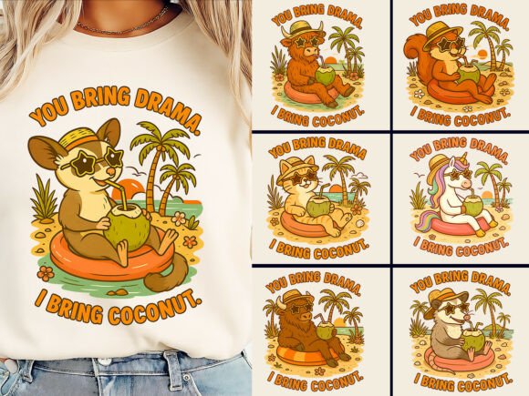 Download Funny Summer Animal SVG T-Shirt Bundle - Summer Collection