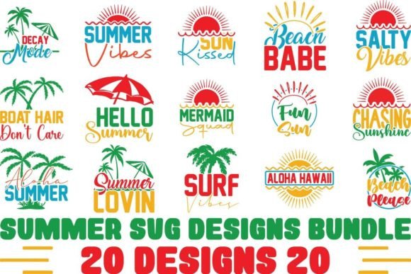 Download Summer Svg Designs Bundle - Summer Collection