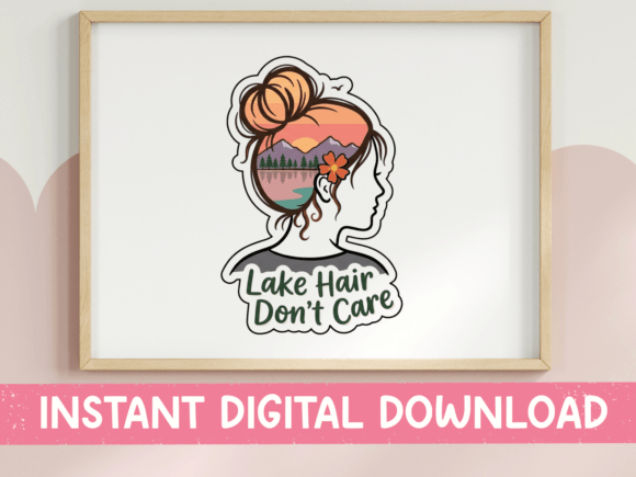 Download Lake Hair Dont Care Summer Design - Summer Collection