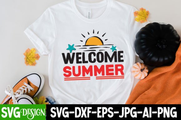 Download Welcome Summer SVG Cut File - Summer Collection