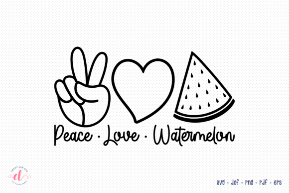 Download Peace Love Watermelon SVG | Summer SVG - Summer Collection
