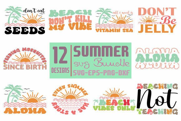 Download Summer SVG Designs Bundle - Summer Collection