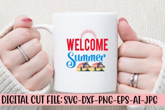Download Welcome Summer Free SVG Cut File - Summer Collection