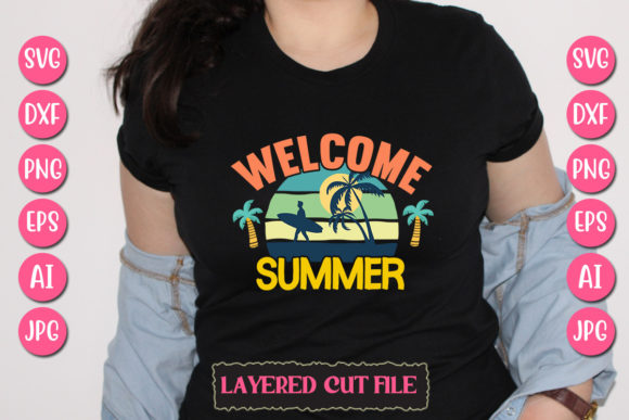 Download Welcome Summer Svg Cut File - Summer Collection