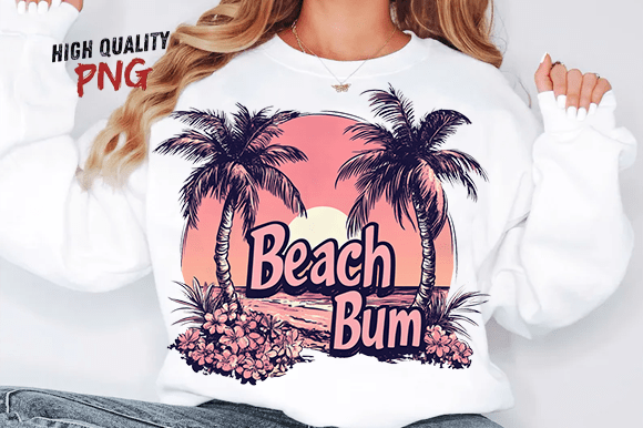 Download Beach Bum PNG, Trendy Summer SVG PNG - Summer Collection