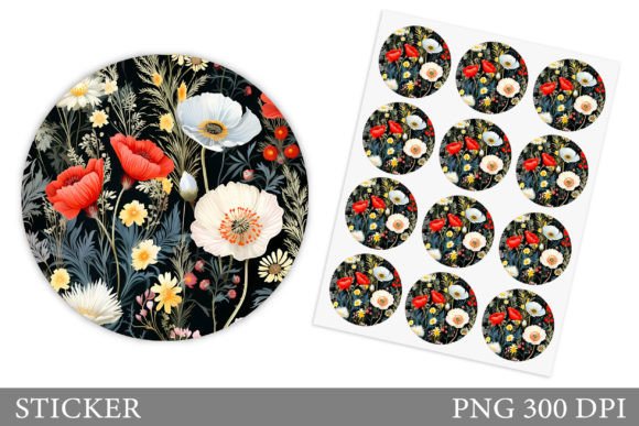 Download Flowers Sticker. Summer Sticker Design - Summer Collection