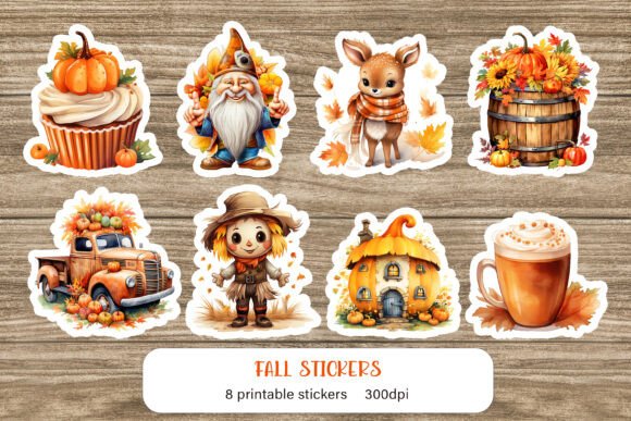 Download Fall Stickers Sublimation Autumn Sticker - Autumn sticker Collection