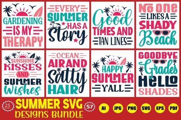 Download Summer Svg Designs Bundle - Summer Collection