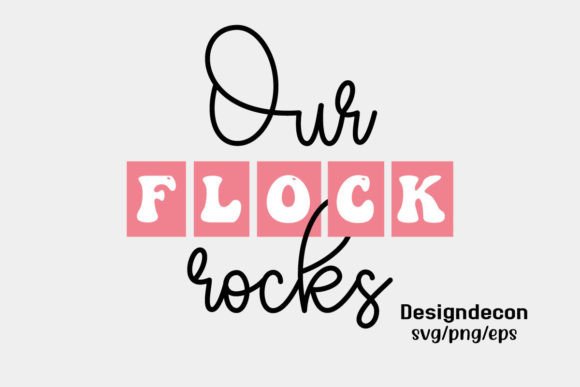 Download Our Flock Rocks Retro Pink Summer Svg - Summer Collection