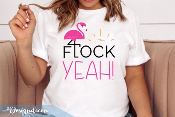 Download Flock Yeah Funny Summer Retro Pink Svg - Summer Collection