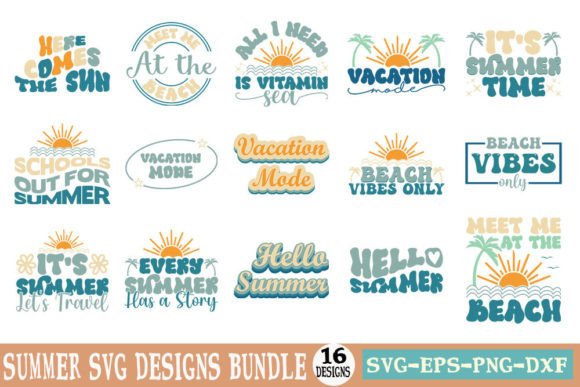 Download Summer SVG Designs Bundle - Summer Collection
