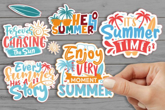Download Summer Sticker Bundle - Trendy Summer - Summer Collection