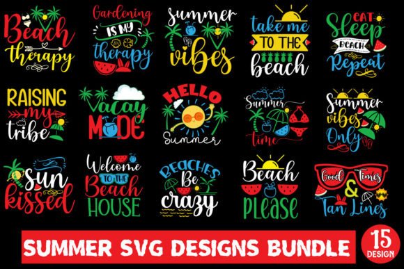 Download Summer SVG Designs Bundle - Summer Collection