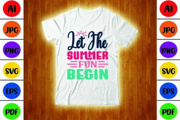 Download Let the Summer Fun Begin SVG Design - Summer Collection