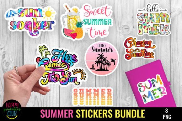 Download Summer Stickers Bundle I Summers - Summer Collection