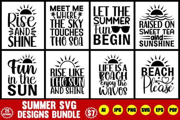 Download Summer Svg Designs Bundle - Summer Collection