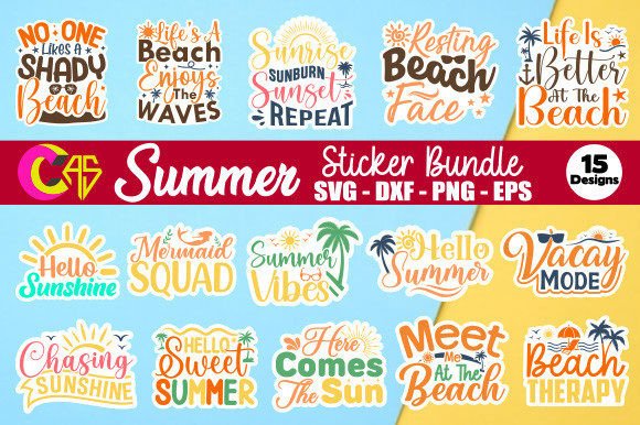 Download Summer Sticker Bundle - Summer Collection