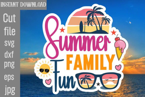 Download Summer Family Fun SVG Cut File - Summer Collection