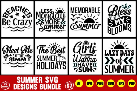 Download Summer Svg Designs Bundle - Summer Collection