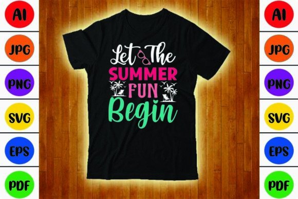 Download Let the Summer Fun Begin SVG Design - Summer Collection