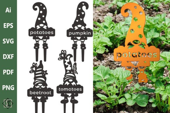 Download Garden Markers with Sign/SVG - Garden markers Collection