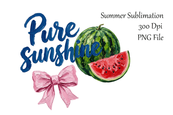 Download Summer Impasto Clipart with Pink Bow PNG - Summer Collection