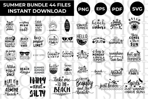 Download 44Funny Summer SVG Bundle,watermelon Svg - Summer Collection