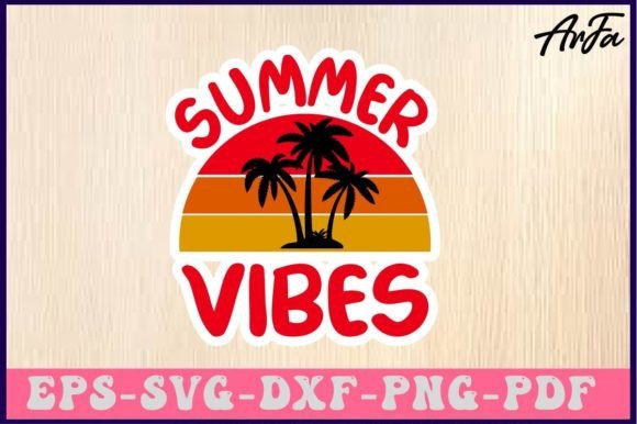 Download Summer Vibes Svg Sticker Designs - Summer Collection
