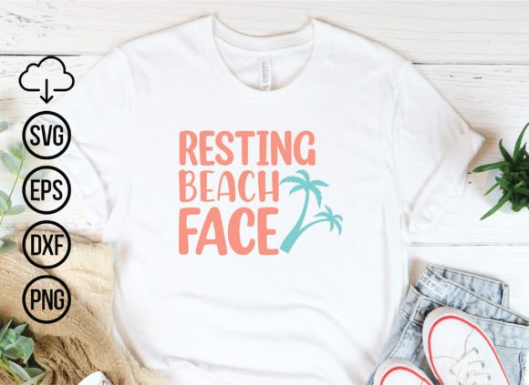 Download Resting Beach Face, Summer Svg Designs - Summer Collection