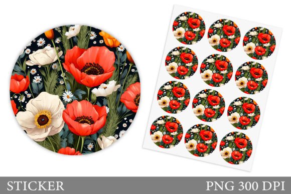 Download Flowers Sticker. Summer Sticker Design - Summer Collection