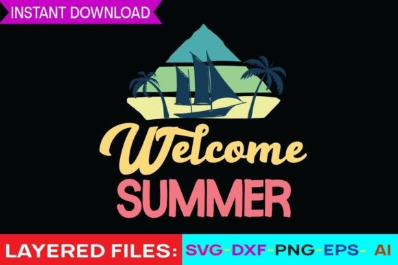 Download Welcome Summer Svg Cut File - Summer Collection