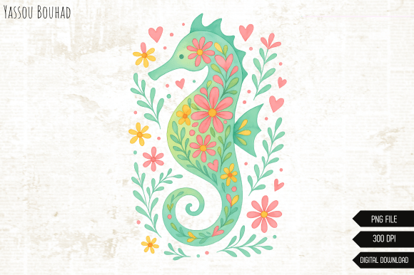 Download Seahorse Sublimation Png, Summer Design - Summer Collection
