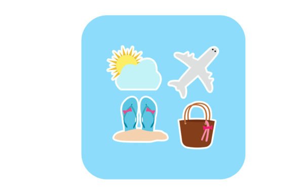 Download Summer Sticker Bundle Icon - Summer Collection