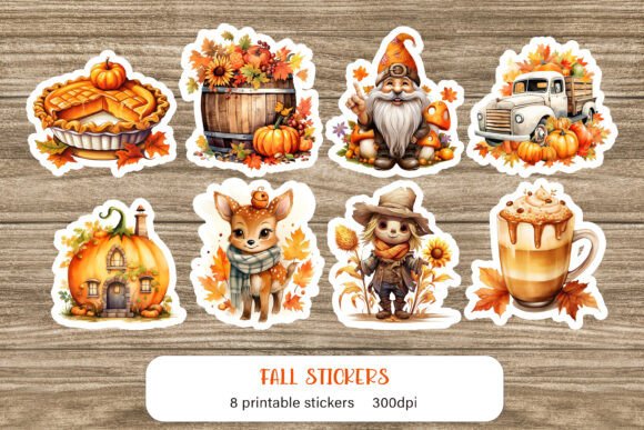 Download Fall Stickers Sublimation Autumn Sticker - Autumn sticker Collection