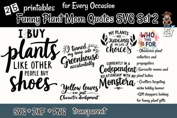 Download Funny Plant Mom Quotes SVG Set 2 - Mom quotes svg Collection