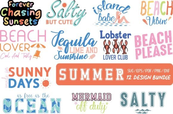 Download Retro Summer SVG PNG Bundle - Summer Collection
