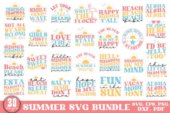 Download Retro Summer Svg Png Bundle, Vacation - Summer Collection