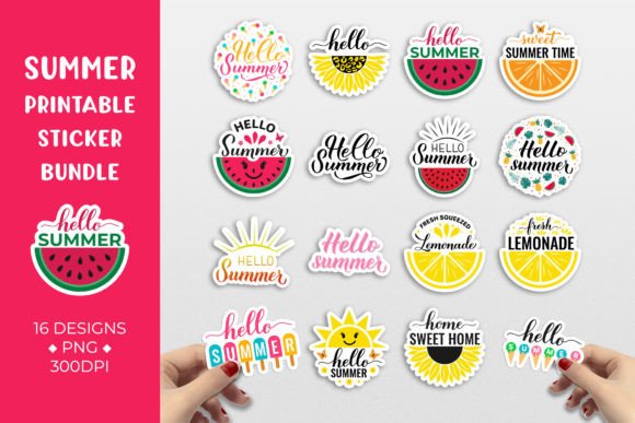 Download Summer Sticker Bundle. Summer Quotes - Summer Collection
