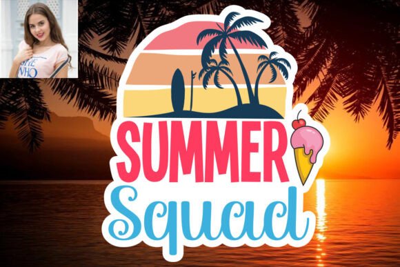 Download Summer Squad SVG Sticker Design - Summer Collection