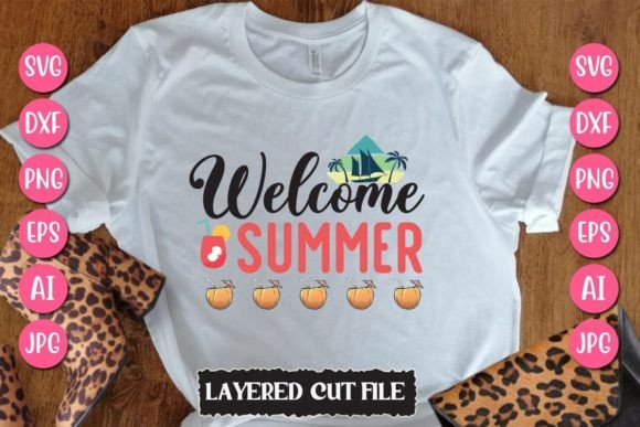 Download Welcome Summer Svg Cut File - Summer Collection